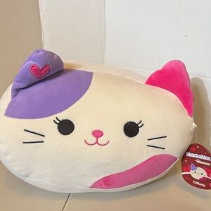 Squishmallow Cat Plush Toy - Pink and Purple